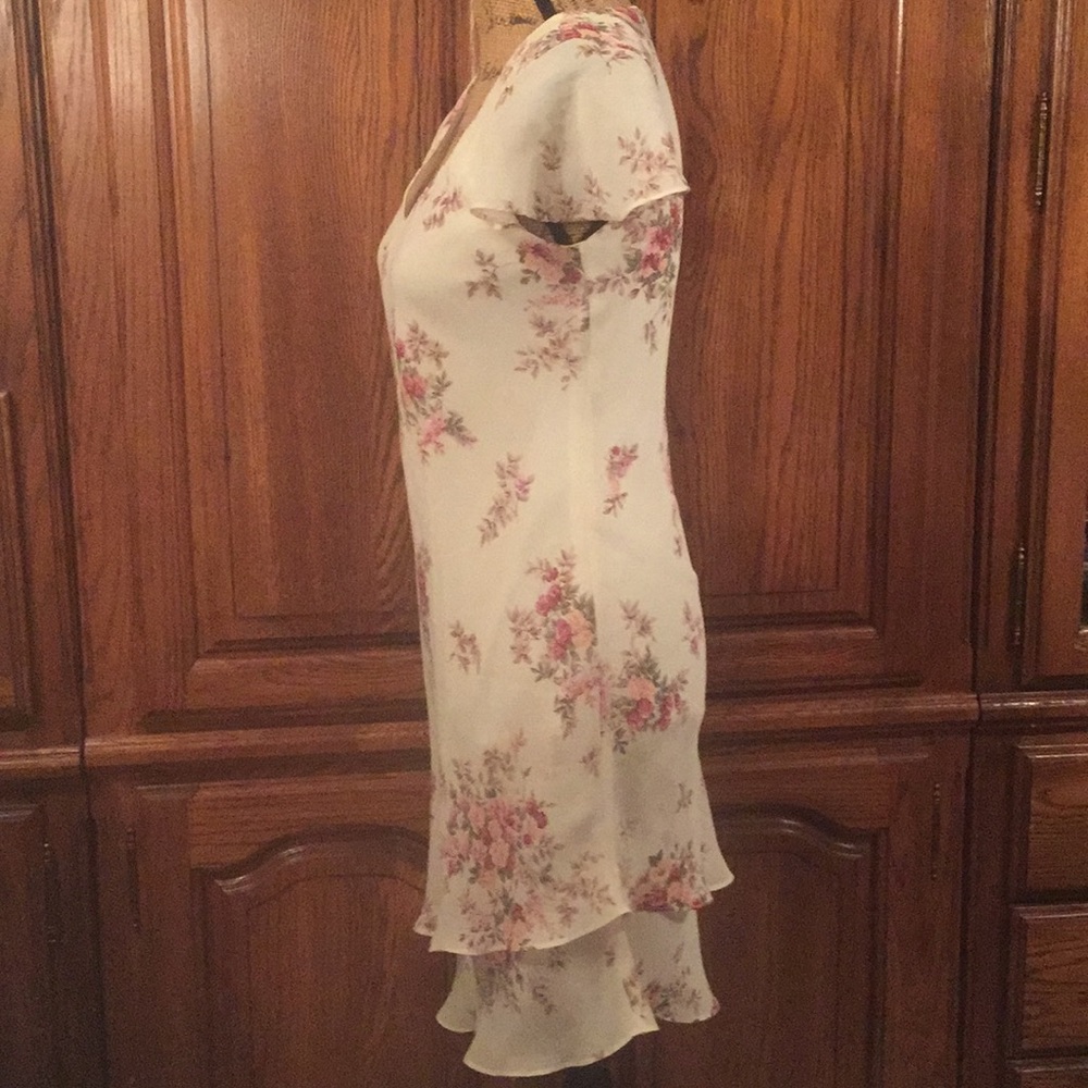 Positive Attitude Floral Print Cap Sleeve Dress - Picture 3 of 6